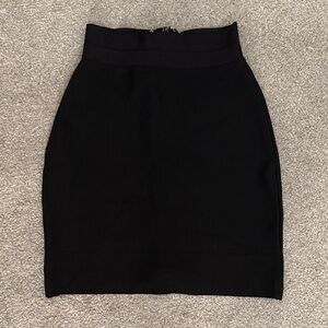 Herve Leger Elegant Black bandage Skirt